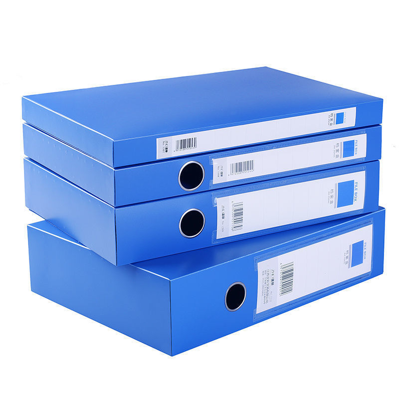 Wholesale Office File Box File Box A4 Plastic Folding Folder Storage Box Free Shipping