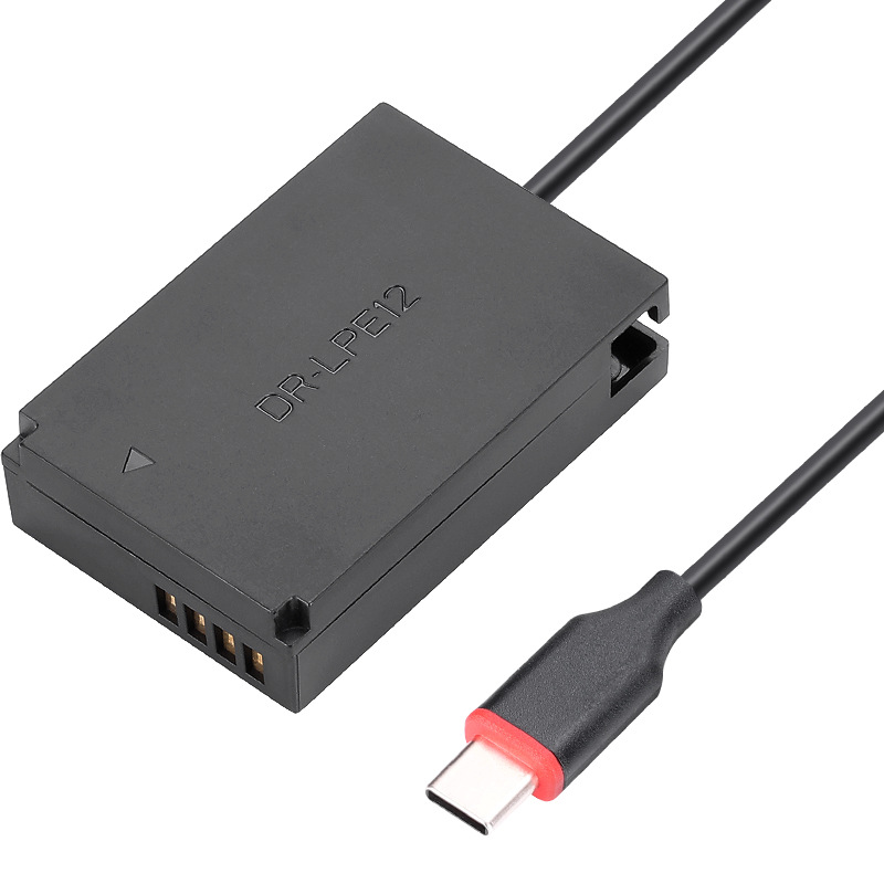 Jin code LP-E12 fake battery is suitable for Canon M10 M50 M 200 100D camera live type-c Port
