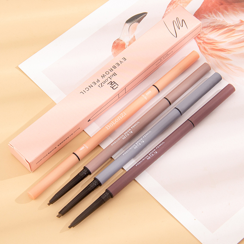 New Morandi Extremely Fine Double-Headed Eyebrow Pen Small Triangle Machete Slim Long-Lasting No Sniffing Nature Beginner Student