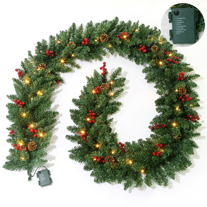 新型2.7メートルクリスマス藤条ストラップ装飾大型フレームクリスマスツリーグリーンシーンアマゾンクロスボーダー|undefined