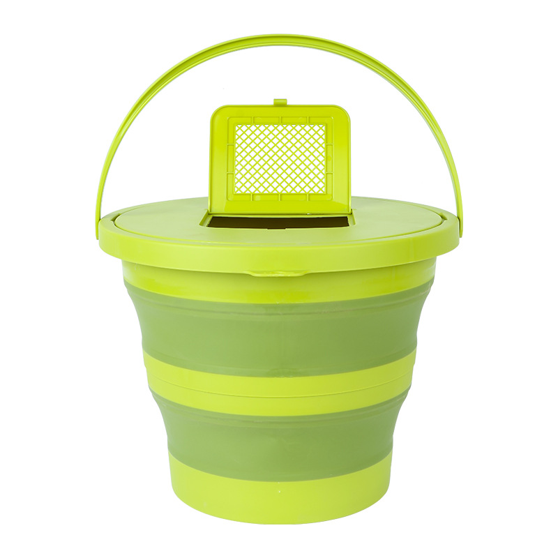 15L multi-purpose folding bucket wholesale portable car car wash bucket outdoor fishing watering telescopic bucket