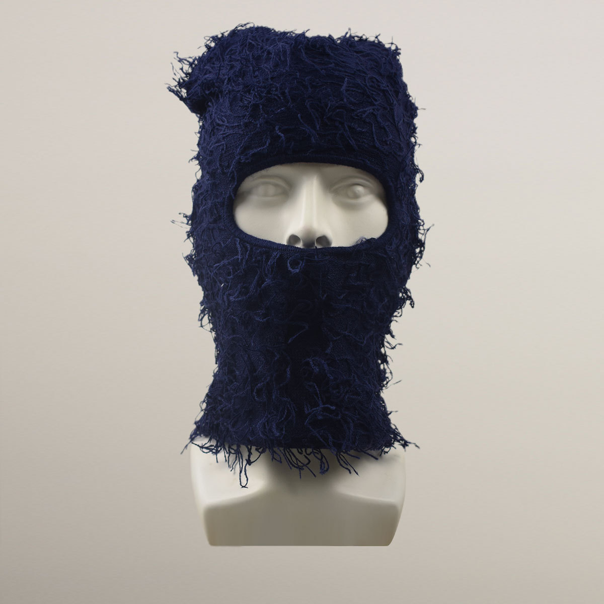 Cross-border Explosions Single Hole Knitted Riding Mask Acrylic Wool Balaclava Hat Outdoor Warm Full Face Headgear