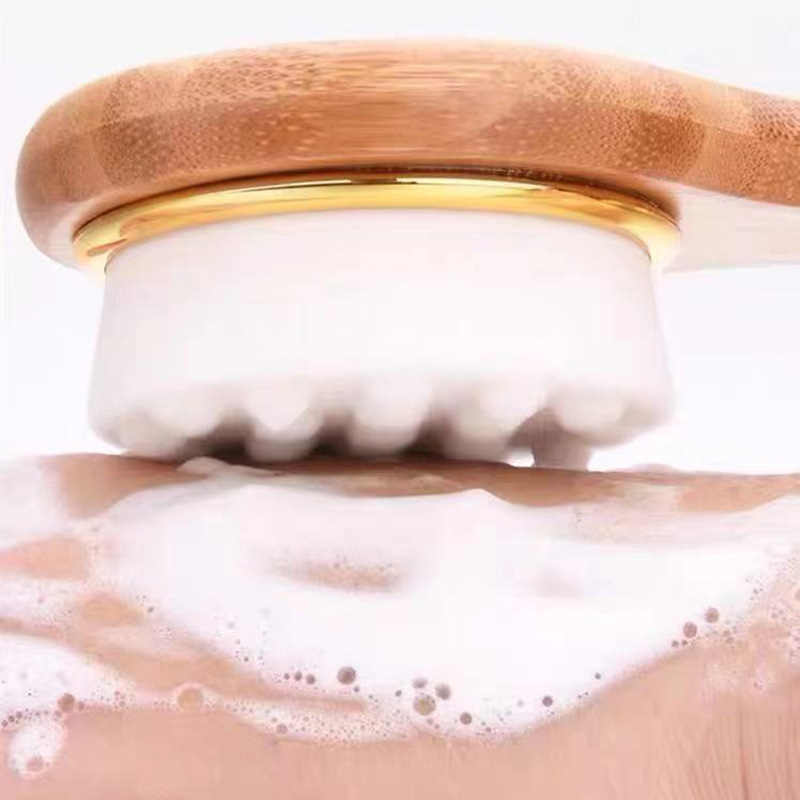 Factory supply face wash brush makeup brush cleansing brush nose head brush face cleansing wooden brush makeup tools wholesale