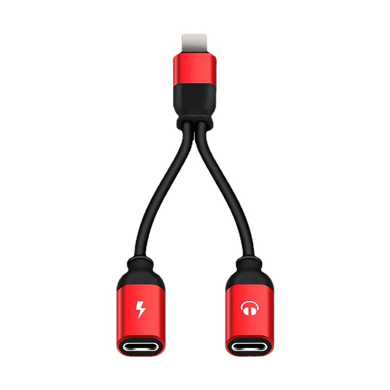 Suitable for iphone13 Apple mobile phone headset adapter four-in-one charging Music call adapter