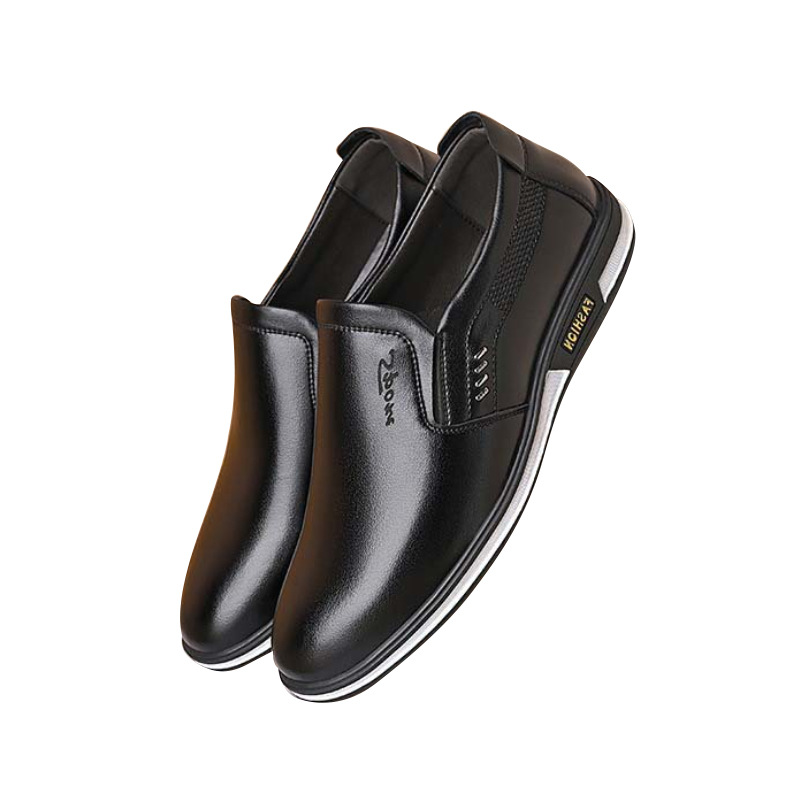 Business leather shoes men's casual shoes formal single-layer shoes manufacturers supply work shoes fashion trendy black leather shoes men's leather shoes