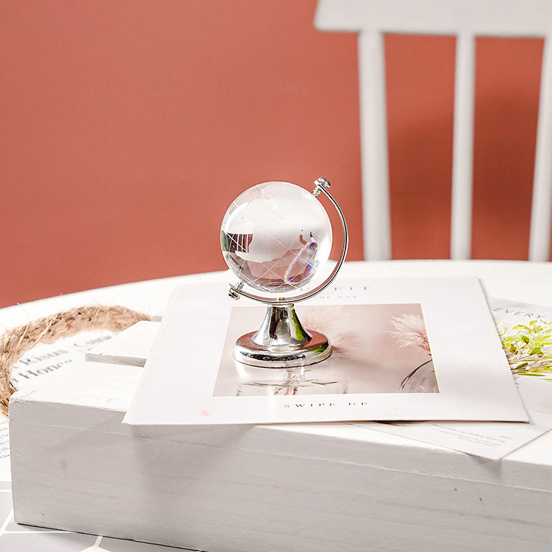 Transparent crystal globe ins style home decoration Internet celebrity photography props decoration decoration living room student gift