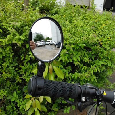 自転車バックミラーガラス凸面鏡広角ミラー乗用バックミラー自転車シリコンバックミラー|undefined