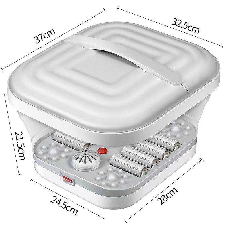 cross-border foreign trade folding heating foot bath bucket foot bath household portable Roller massage foot bath device
