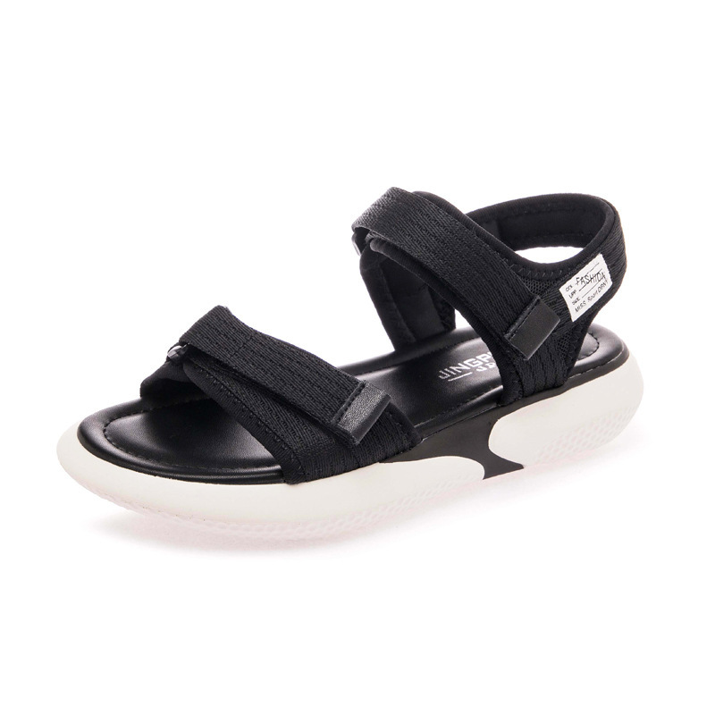 Sports Sandals Women's Flat 2023 New Summer Velcro Outerwear Fashionable Korean Style Open Toe Casual Beach Shoes