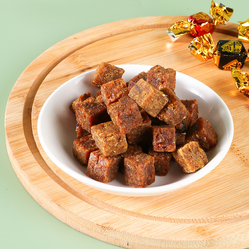 Dried beef jerky wholesale bags 250g leisure snacks delicious black pepper salad multi-flavor mixed beef grains