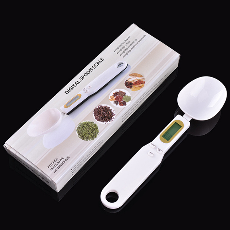 Spoon scale electronic scale high precision measuring spoon baking kitchen spoon scale gram milk powder weighing artifact