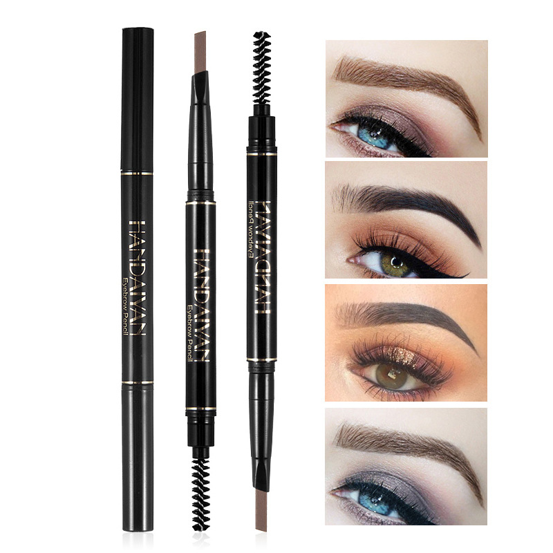 Han Daiyan double-heeled Eyebrow Pencil Waterproof sweat-proof lasting non-blooming natural non-decolorization beginners cross-border eyebrow pencil
