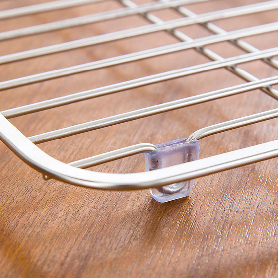 Ourunzhe 304 stainless steel tray heat insulation pad sink dishes storage drain rack kitchen anti-hot pot mat