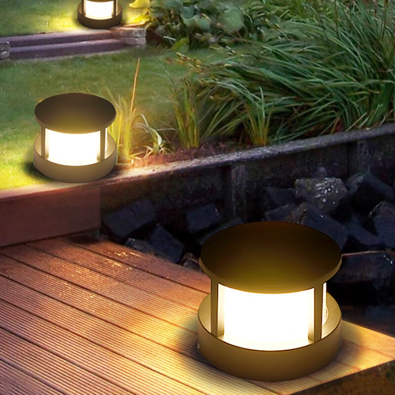 Cross-border outdoor wall lamp pillar lamp courtyard lawn lamp wall pillar lamp waterproof garden villa landscape small wall lamp
