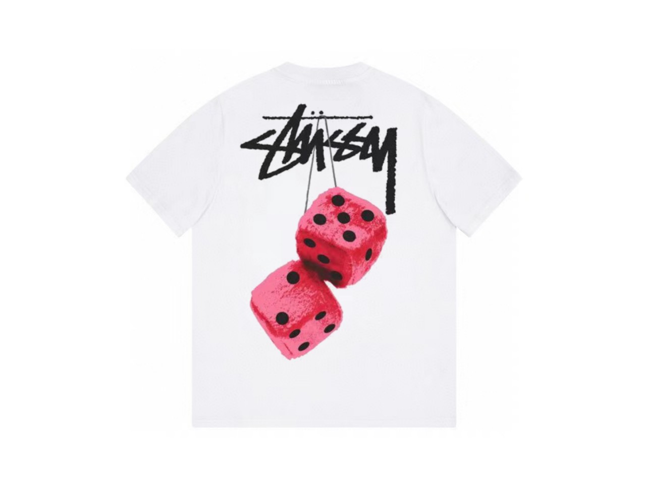 thumbnail for High Version Cross-Border Dazzling Sieve Print Straight Loose Couple Round Neck T-Shirt