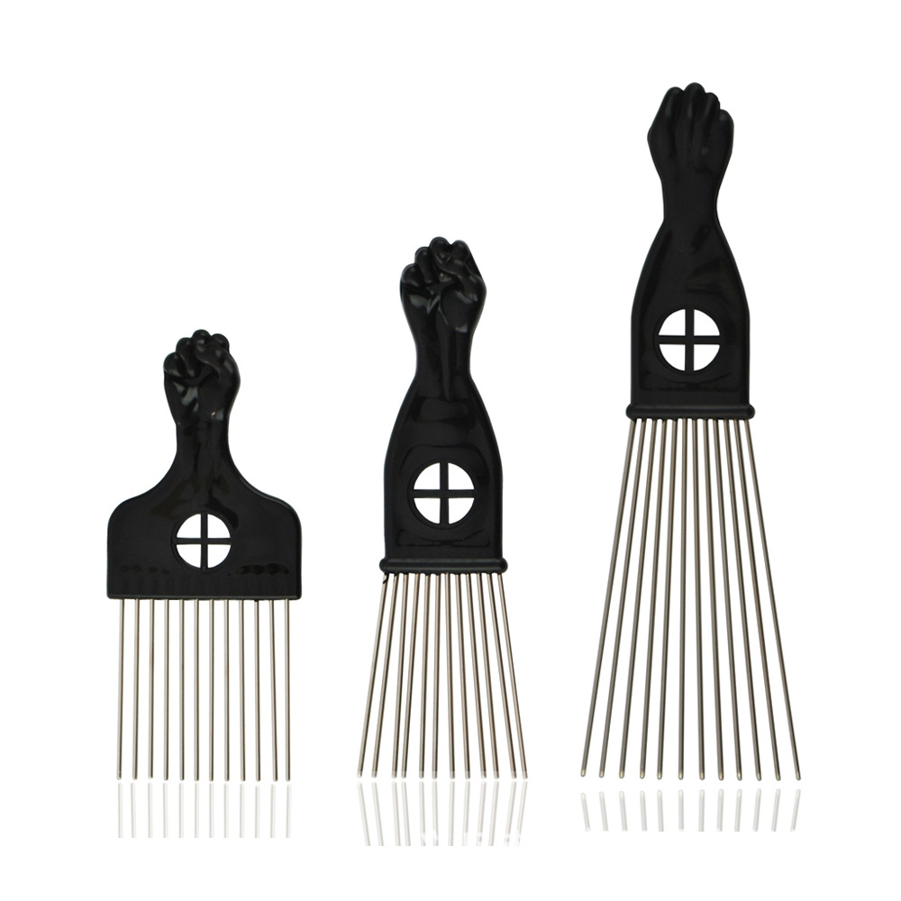 Steel needle comb handle window square haircut large back head oil Head Modeling hairdressing special hair comb 50091 in stock
