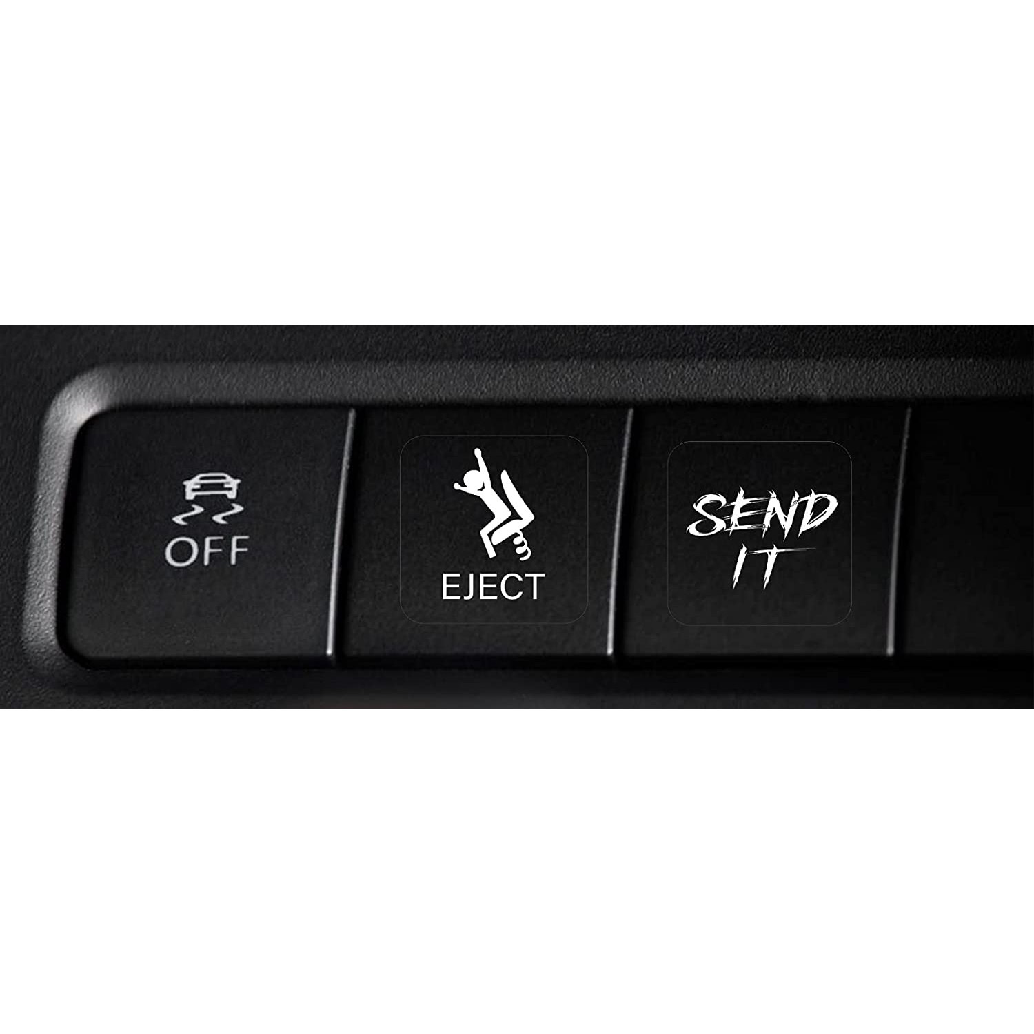 Amazon novelty sticker car switch button sticker dashboard console sticker unused novelty
