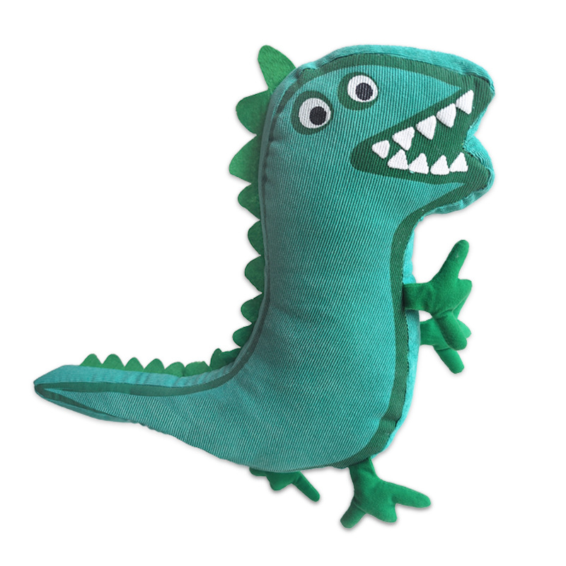 New Double Sided George's Mr. Dinosaur Plush Toy Pillow Boy Doll Doll for Baby Holiday Gift