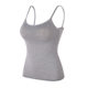 Cross-border plus size Underwear Yoga Exercise T Belt Chest Pad No Steel Ring Cup One-piece Outer Wear Base Camisole Vest for Women