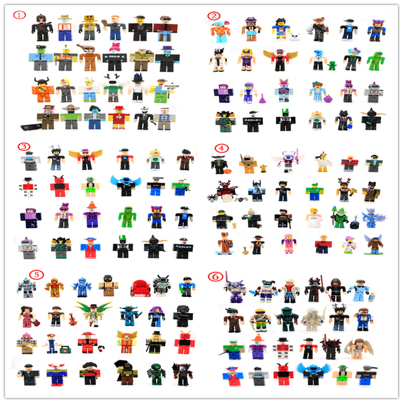 Cross-Border 24 Collectible Doll Series Virtual World roblox Version 1-6 Building Blocks with Accessories Simple Packaging