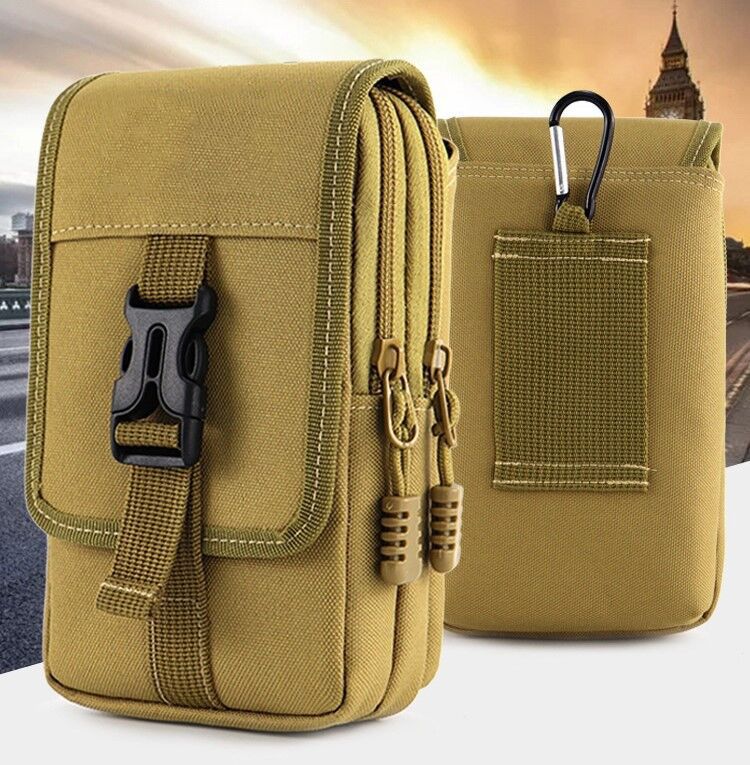 New 7-inch mobile phone waist bag multi-pocket mobile phone bag wear-resistant construction site waist bag wear belt waist bag mobile phone bag wholesale