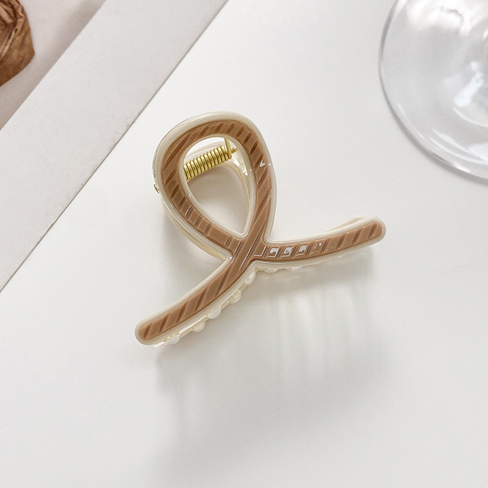 Corea del Sud clip a strisce forcina per capelli per bambini semplici accessori per capelli di alta qualità semi-cravatta forcina di piccole dimensioni commercio estero vendita calda_voghion.com