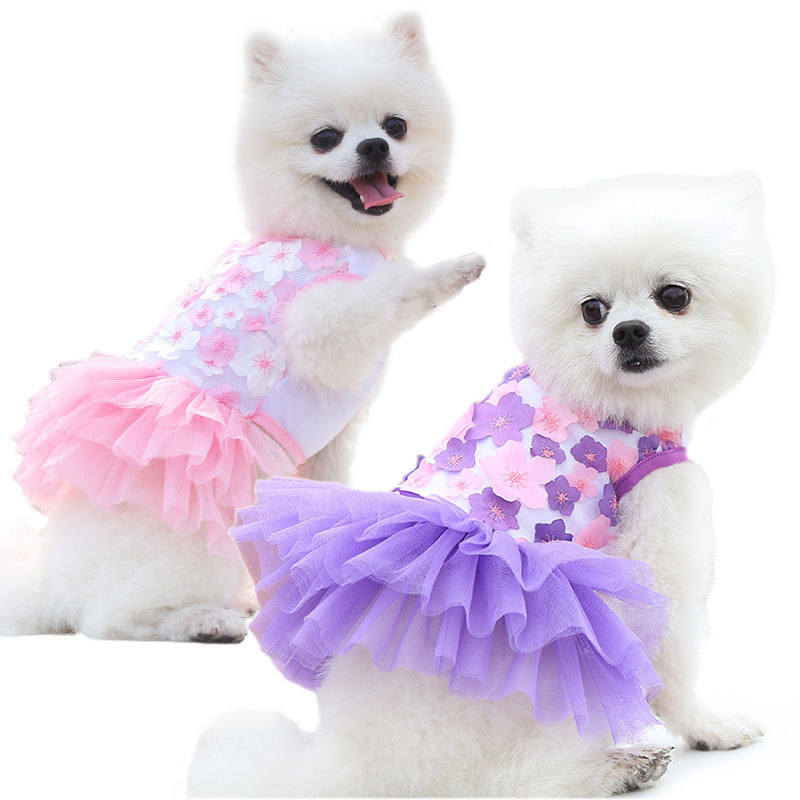 ペットの犬猫桃の花ドレス服テディベア用品衣料品メーカー卸売|undefined