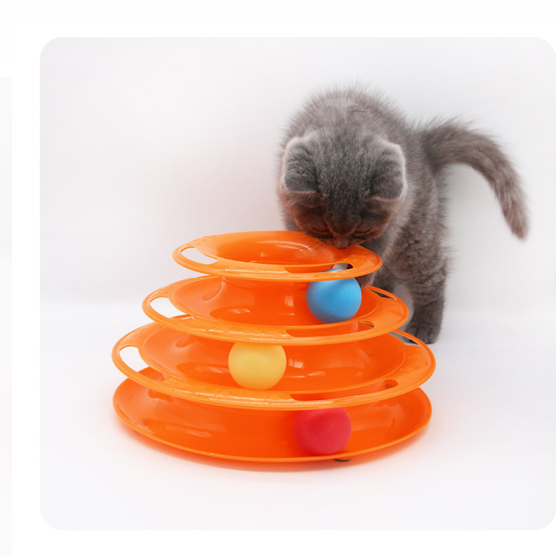 Cat toy cat turntable ball kitten automatic funny cat stick cat toy cat supplies cat self-Hi toy