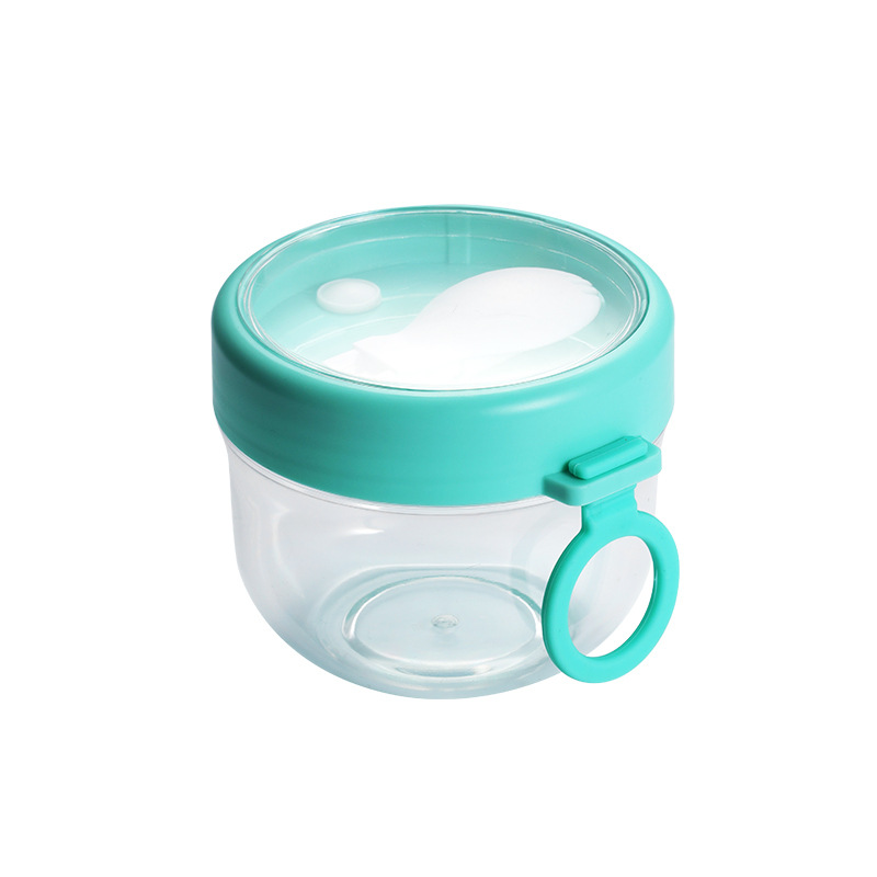 Salah Cup Overnight Oatmeal Cup with Lid and Spoon Sealed Portable Breakfast Cup Yogurt Oatmeal Jar Soy Milk Cup