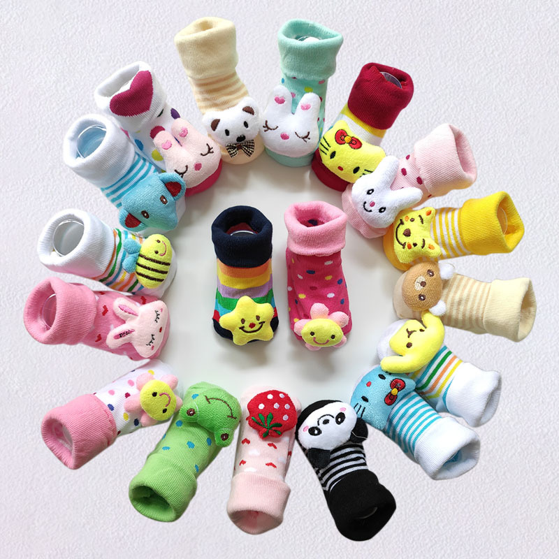 Baby doll socks non-slip socks children's socks newborn baby men's and women's air conditioning floor socks three-dimensional socks children