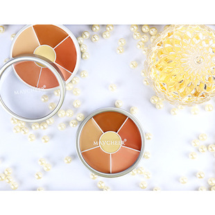 Meisier concealer 6-color cover spots, acne, acne, black rim of the eye artifact three-dimensional concealer repair plate 42g