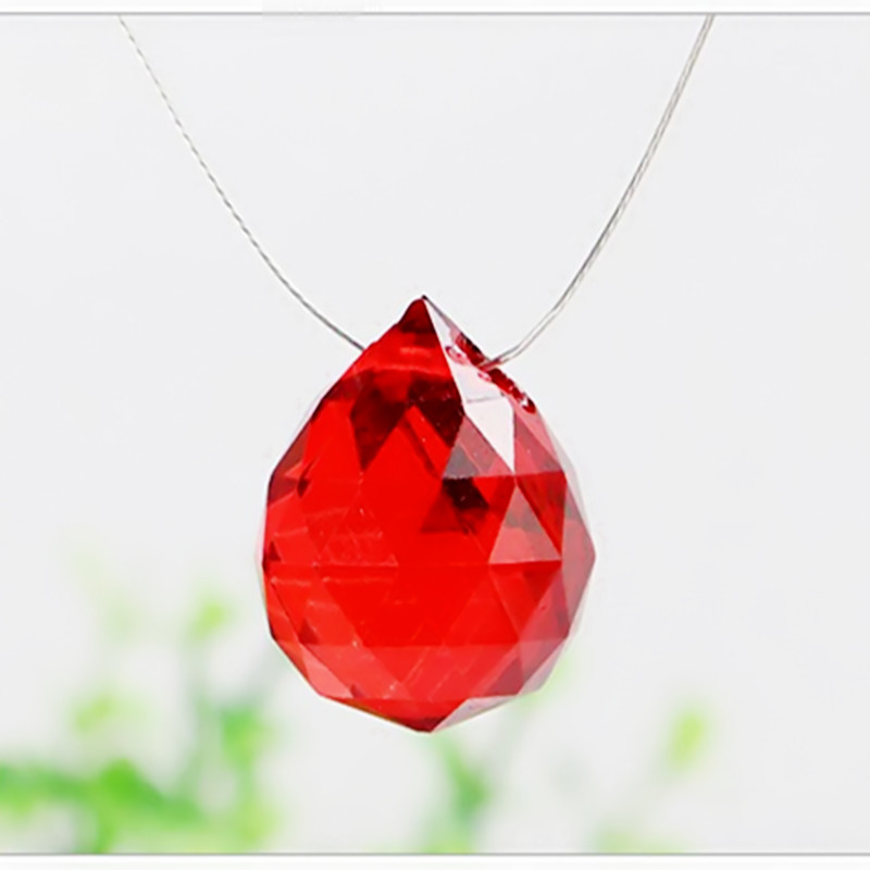 k9 Beads Transparent Round Crystal Pendant Color Crystal Lighting Ball Craft Hanging Decoration Door Curtain Crystal Ornaments Loose Beads