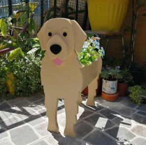 ペットの犬植木鉢植物庭家の装飾飾りディスプレイアイテム屋内屋外装飾アクセサリー|undefined