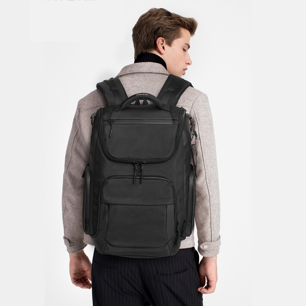 ozuko business backpack waterproof travel backpack men's high-class cross-border commuter student computer bag