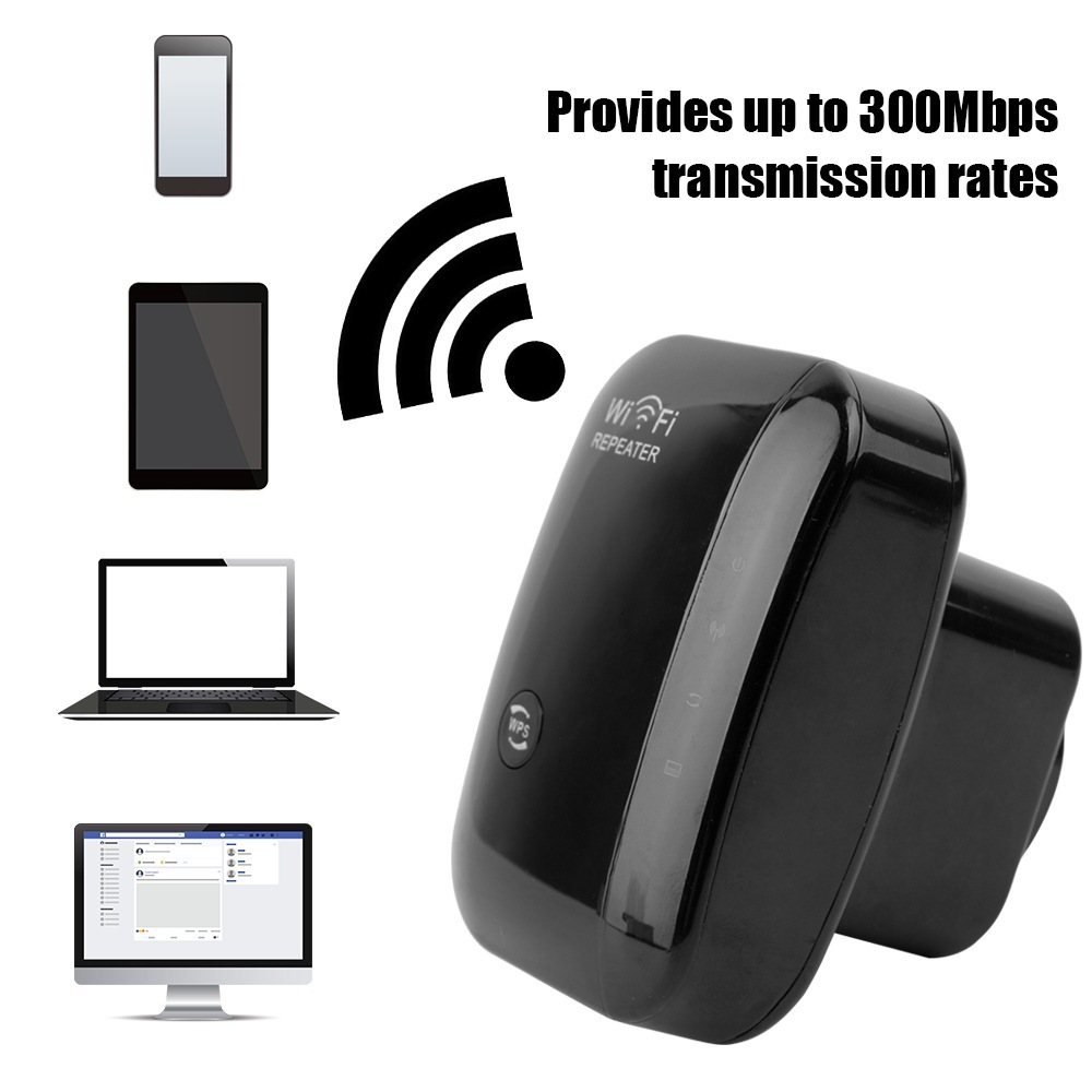 Wireless WiFi router signal amplifier repeater expansion mini classic small steamed bread high speed through the wall 300m