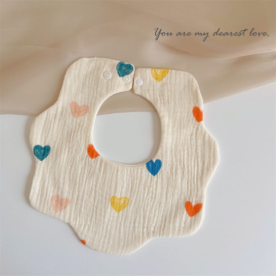baby saliva towel cotton gauze bib baby bib waterproof spit baby saliva circumference ins spring summer