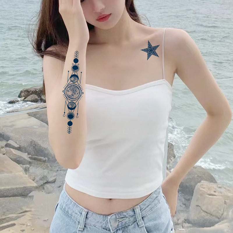 Juice Tattoo Stickers Internet Red Tattoo Stickers Lasts 15 Days in stock Wholesale Herbal Plant Semi-Permanent Tattoo Stickers