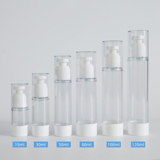 Flat AS emulsion vacuum bottle 15/30/50/80/100/120ml cosmetic sunscreen spray samples are bottled