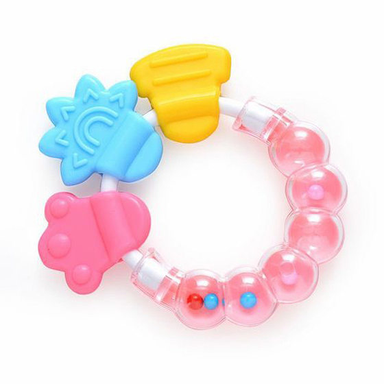 Baby Chewing Molar Stick Infant Silicone Teether Molar Tooth Fixer Rattle Teether