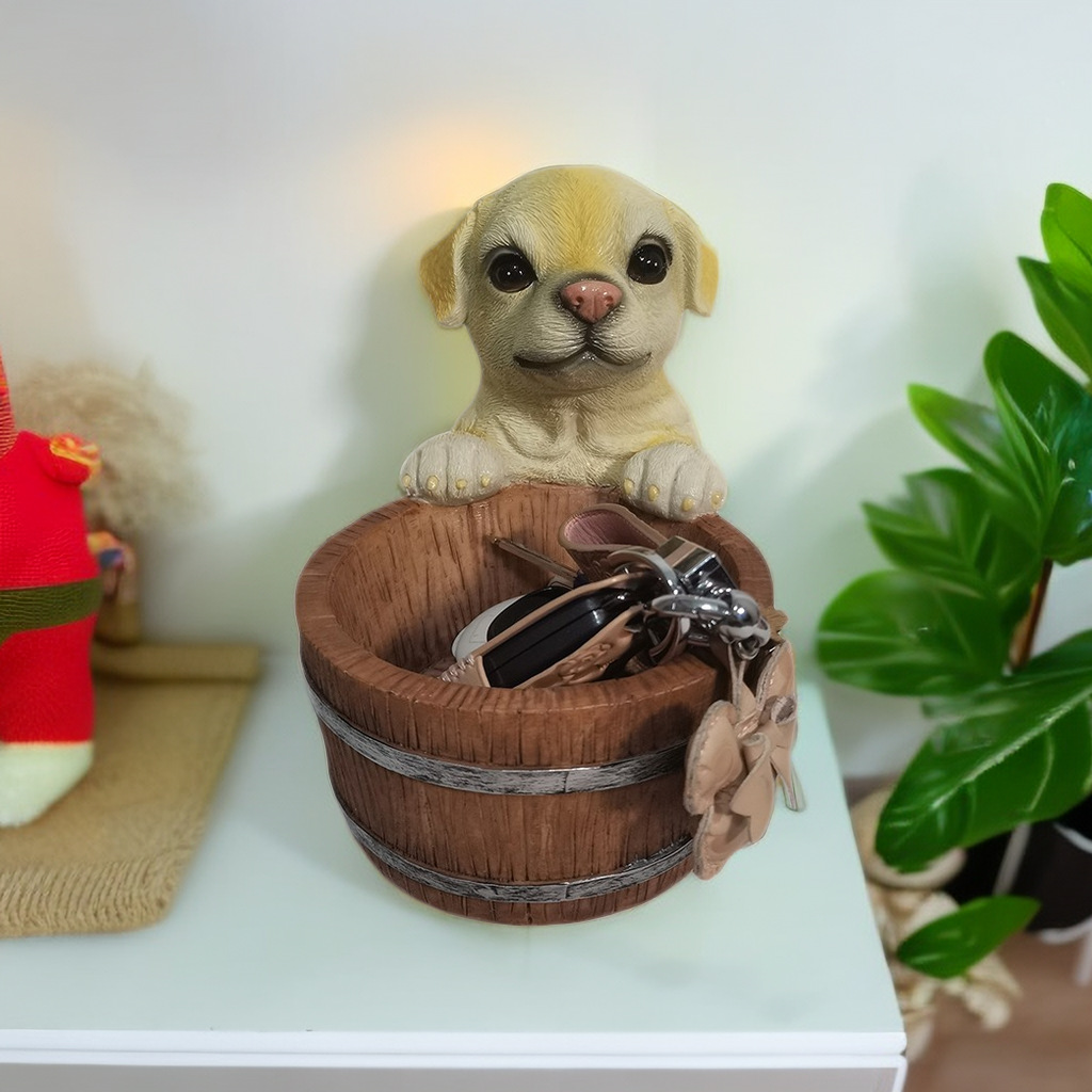 Украшение для хранения собак милый мультфильм животных маленькое украшение для прихожей ключ гостиная обувной шкаф настольное украшение дома