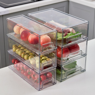 Refrigerator Storage Box Kitchen Food Drawer Storage Food Freezing and Finishing Box Drawer