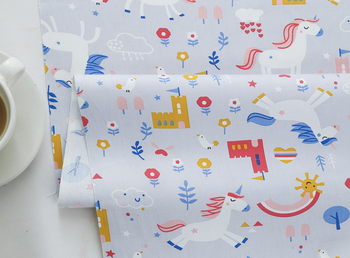 Wholesale supply of 133*72 twill print cartoon 40 cotton 1.6 meters wide