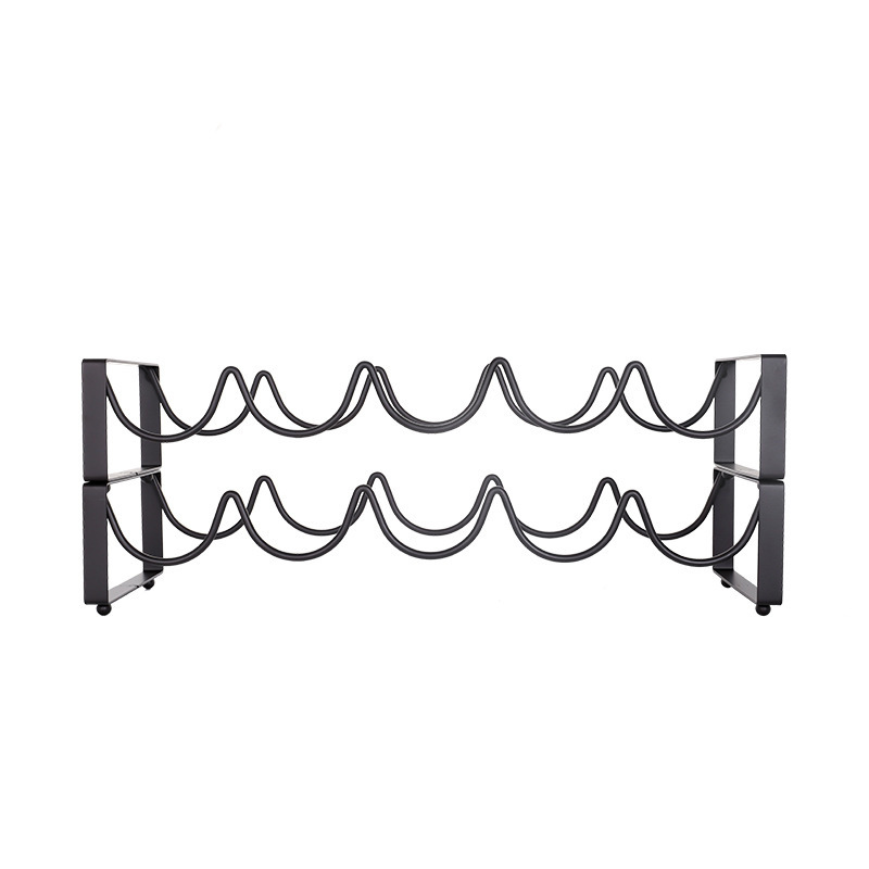 European-style Iron Wine Rack Creative Overlapping Wine Rack Multi-bottle Wine Rack Bar Creative Wine Cabinet Ornaments
