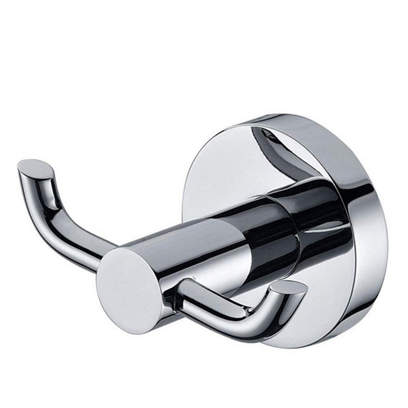 Stainless steel chrome Hook bathroom towel hook hanging clothes hook clothes hook clothes hook clothes hook double clothes hook hot sale