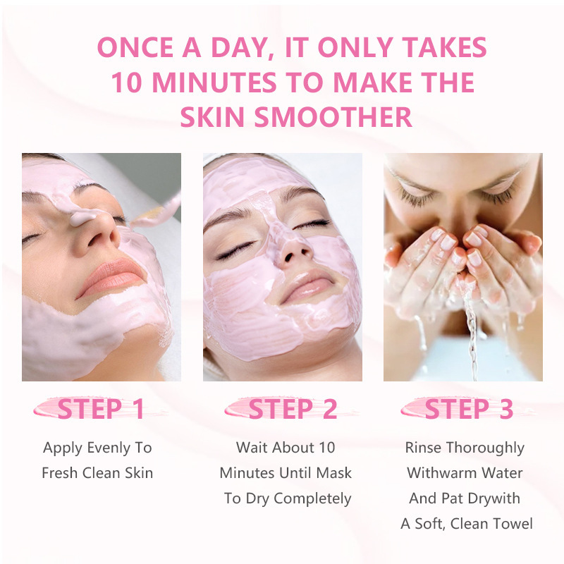 Cross-border wholesale white mud film turmeric mud film turmeric cleansing mask deep moisturizing cleansing 120g