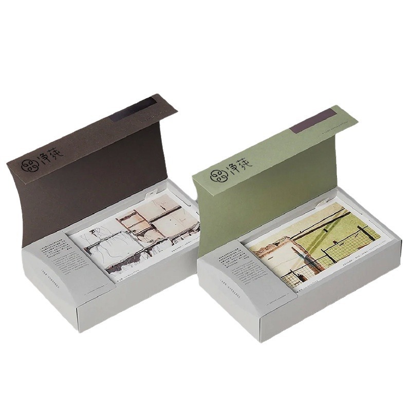 Drawer box custom flip cover gift box custom book gift box color box manufacturers heaven and earth cover packaging box printing gift box