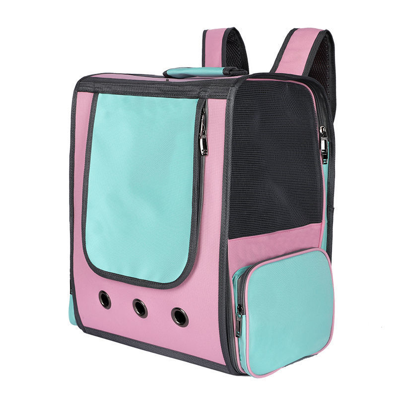 Pet Bag New Transparent Cloth Curtain Cat Bag Space Capsule Backpack Pet Backpack for Going Out Carrying Bag Dog Backpack
