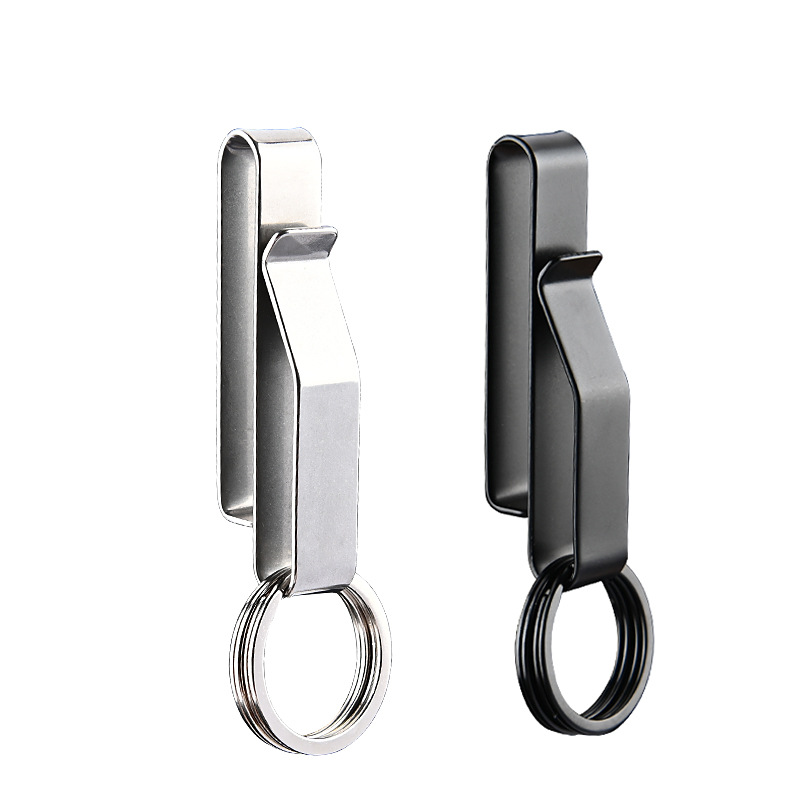 Key Clip Keychain Belt Buckle Large Size Design Compact Convenient Use Stainless Steel EDC Outdoor Hanging Buckle