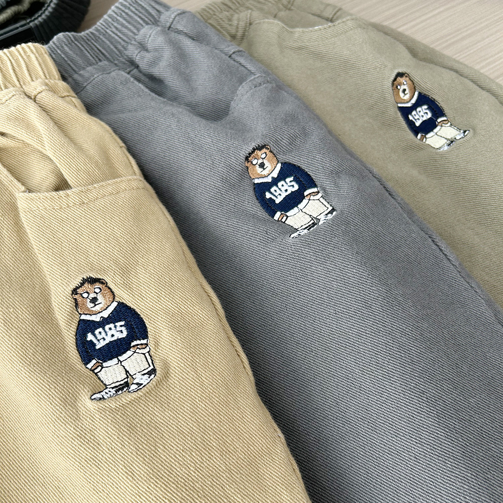 Children's Wear Boys' Pants 2023 New Spring Trousers Casual Pants Large Children's Western Style Children's Autumn Overalls