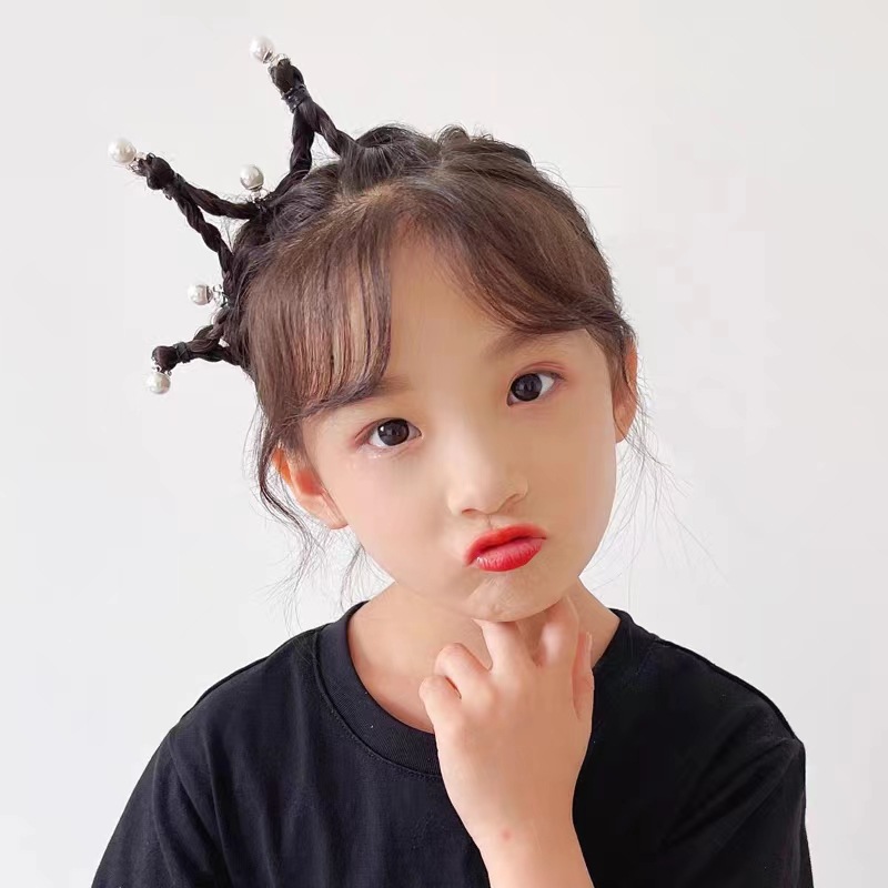 Children's Hair Buckle Little Girl's Cute Hairpin Princess Super Fairy Peas Buckle Clip Small Flower Clip Headdress Hair Accessories